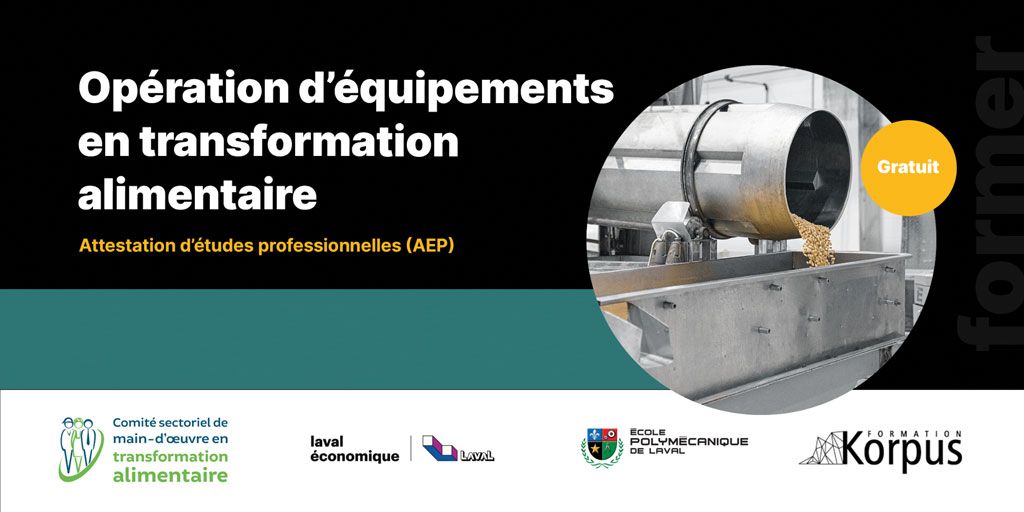 AEP - Opération d'équipements en transformation alimentaire