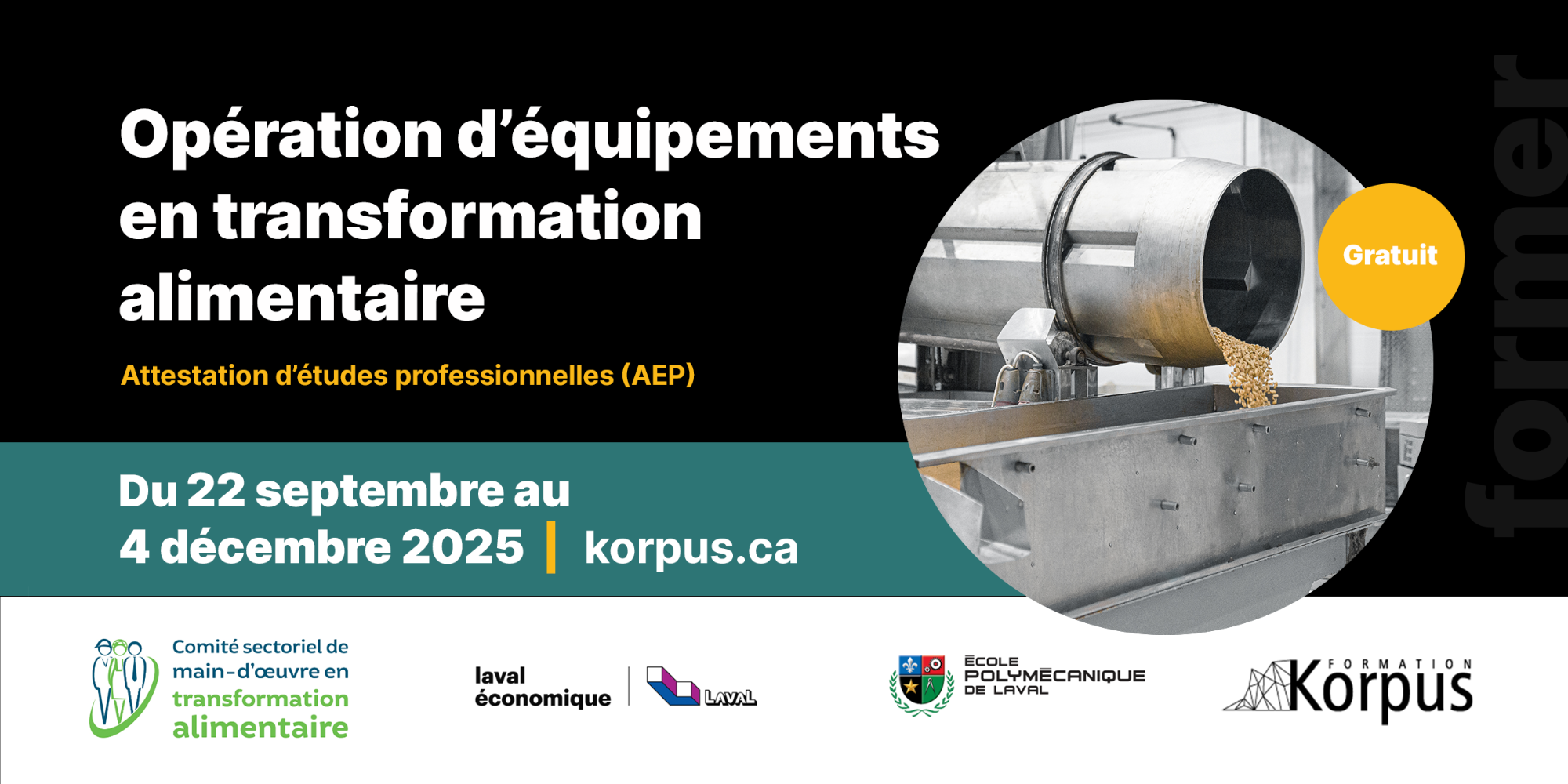 AEP - Opération d'équipements en transformation alimentaire
