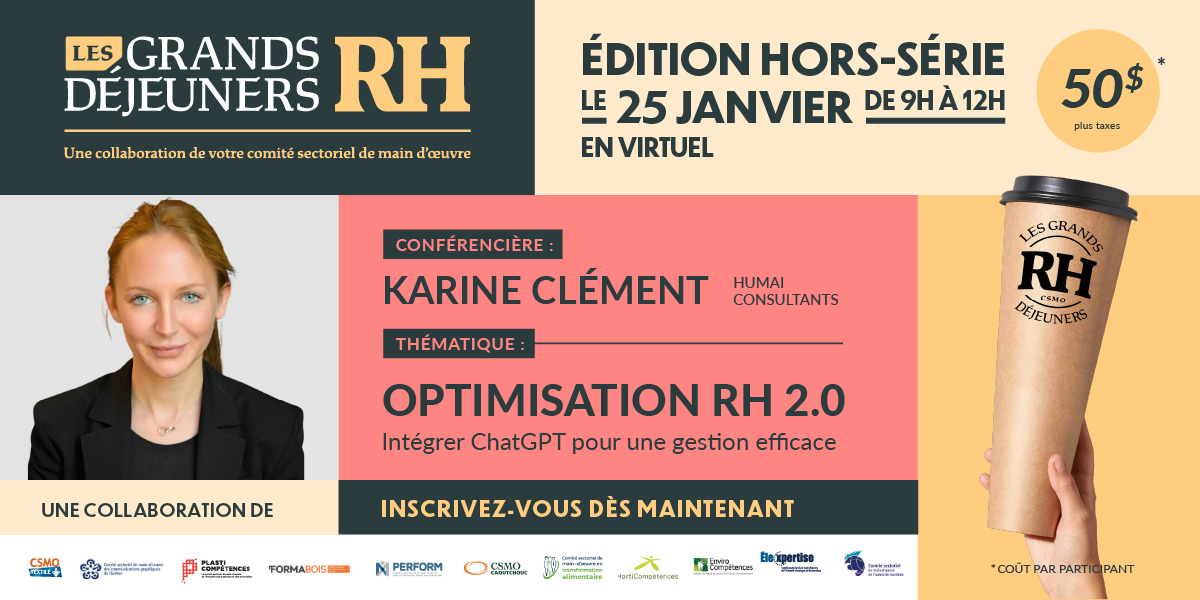Les Grands Déjeuners RH, édition Hors-Série | Optimisation RH 2.0
