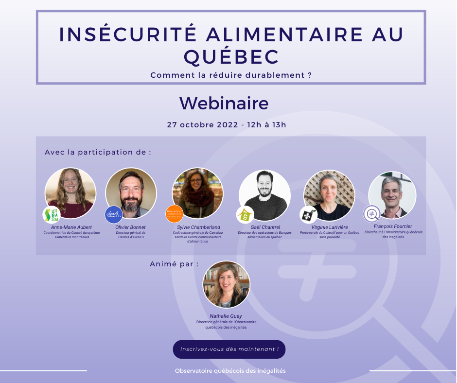 Insécurité alimentaire au Québec : comment la réduire durablement ?