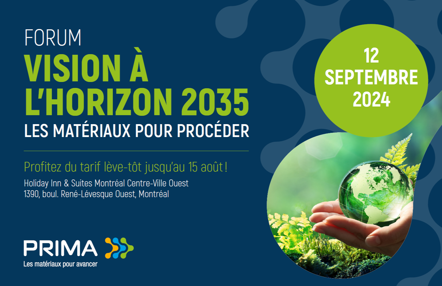 3e Forum PRIMA – Vision à l’horizon 2035 : les matériaux avancés pour procéder