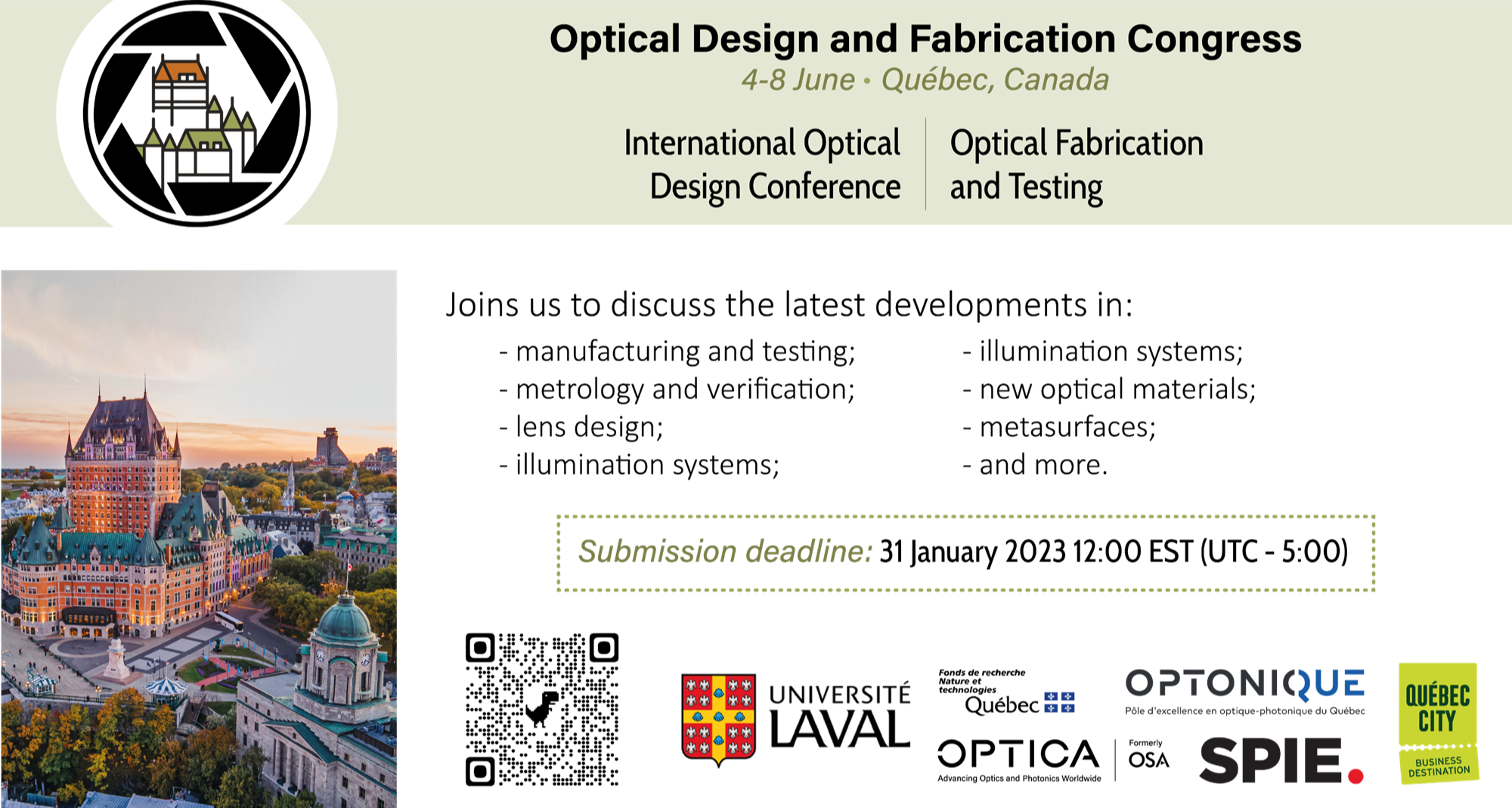 Optical Design and Fabrication Congress