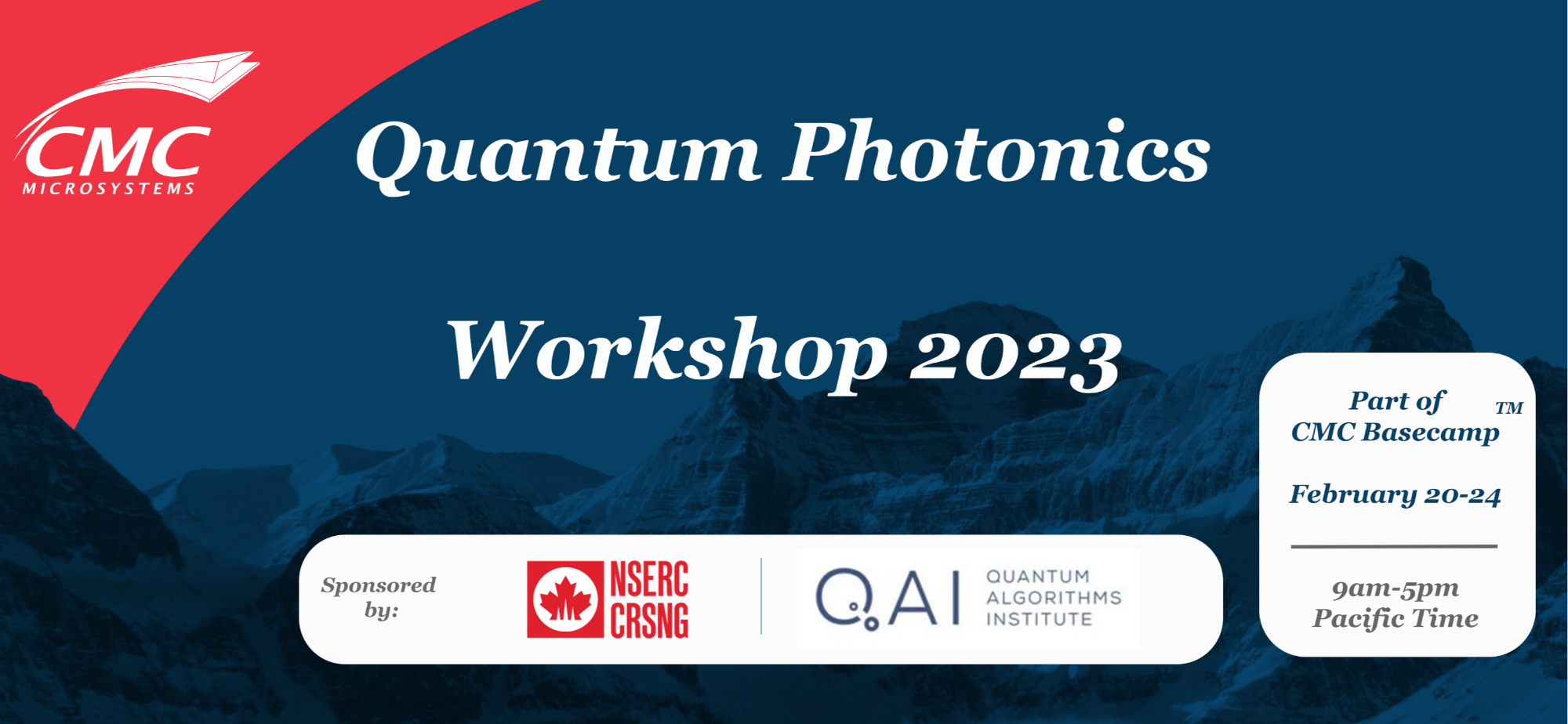 Atelier sur la photonique quantique - FONCER CRSNG (Quantum BC) & CMC