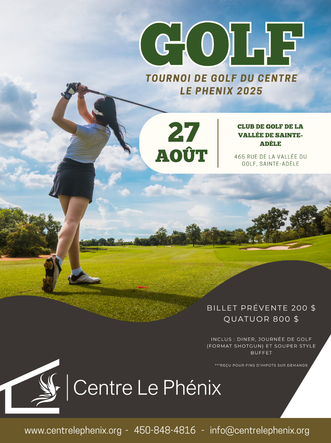 Tournoi de golf du Centre le Phénix 2025