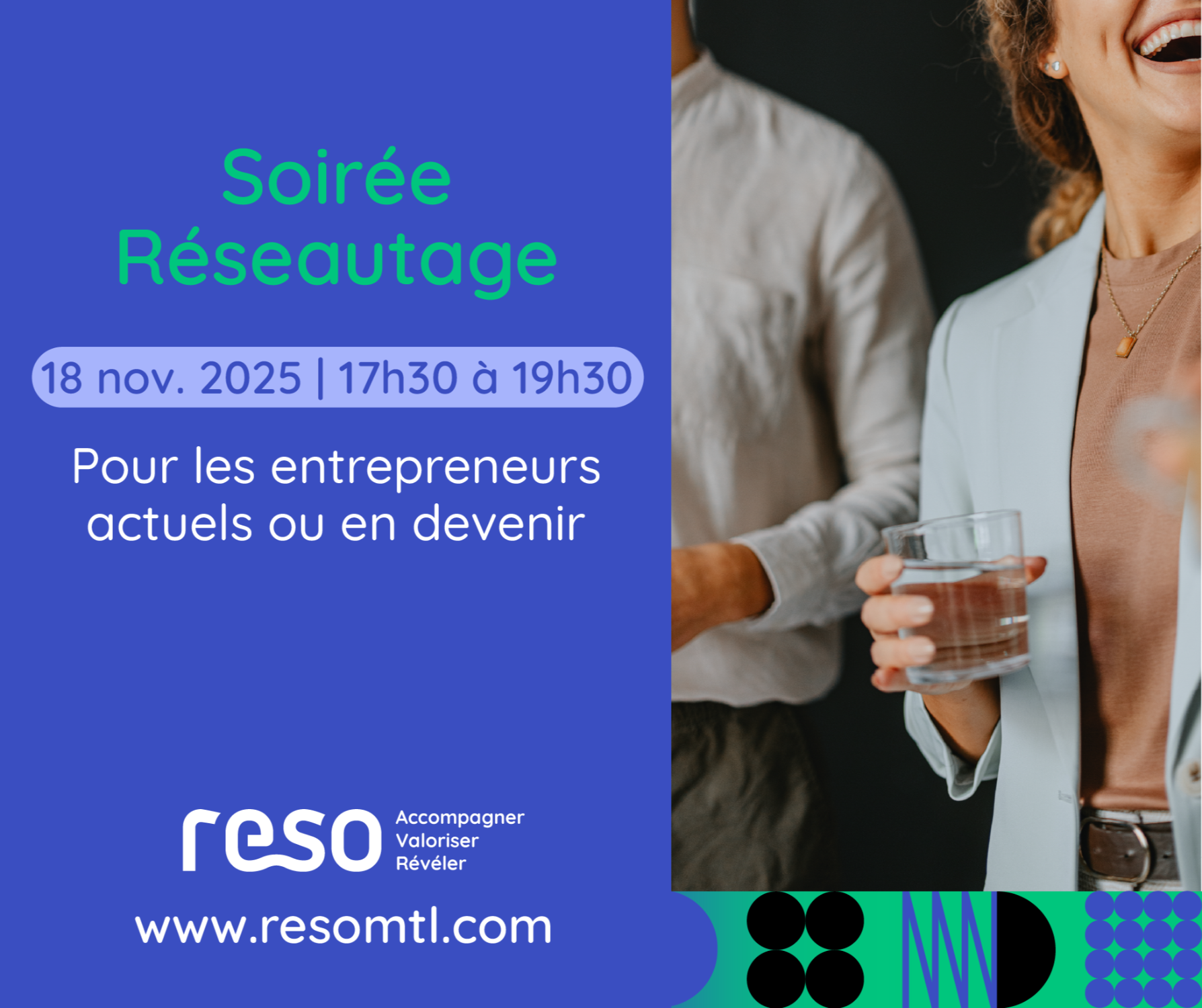 Soirée réseautage pour entrepreneur·e·s