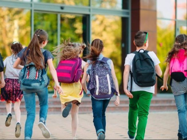 En route vers l'école