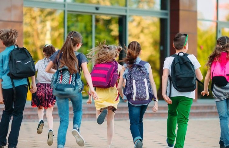 En route vers l'école