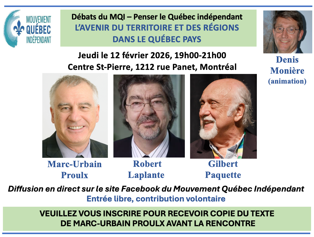 L'avenir du territoire et des régions dans le Québec pays
