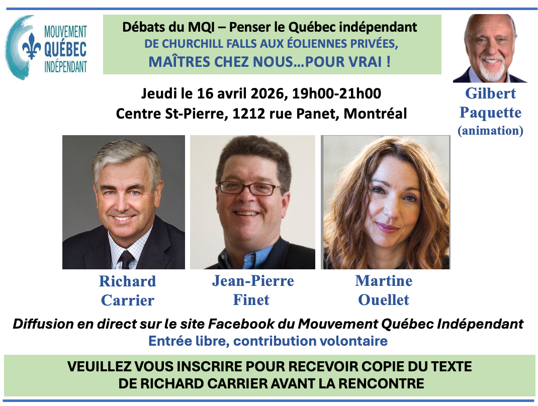 Énergie - Maîtres chez nous...pour vrai !