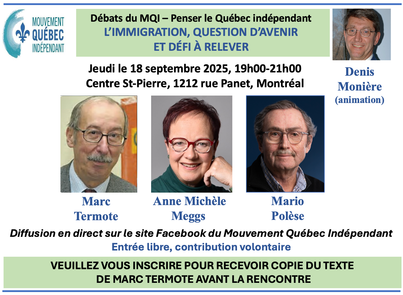 L'immigration dans un Québec indépendant