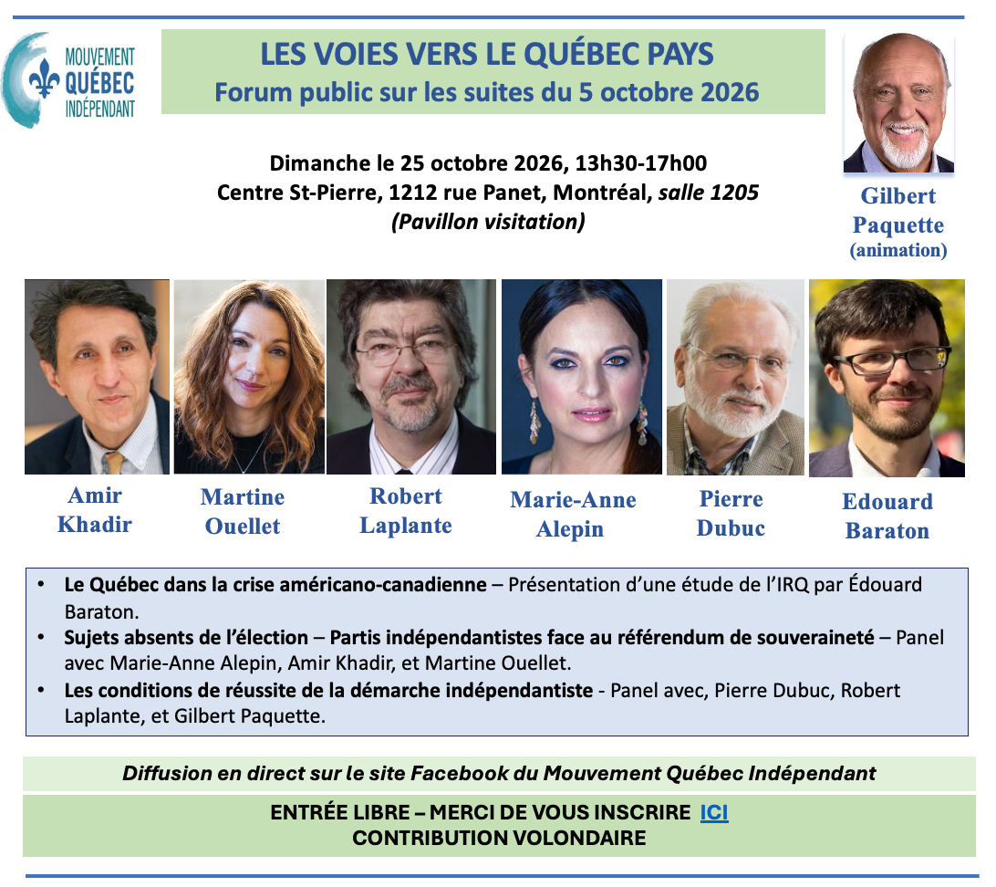 LES VOIES VERS UN QUÉBEC PAYS