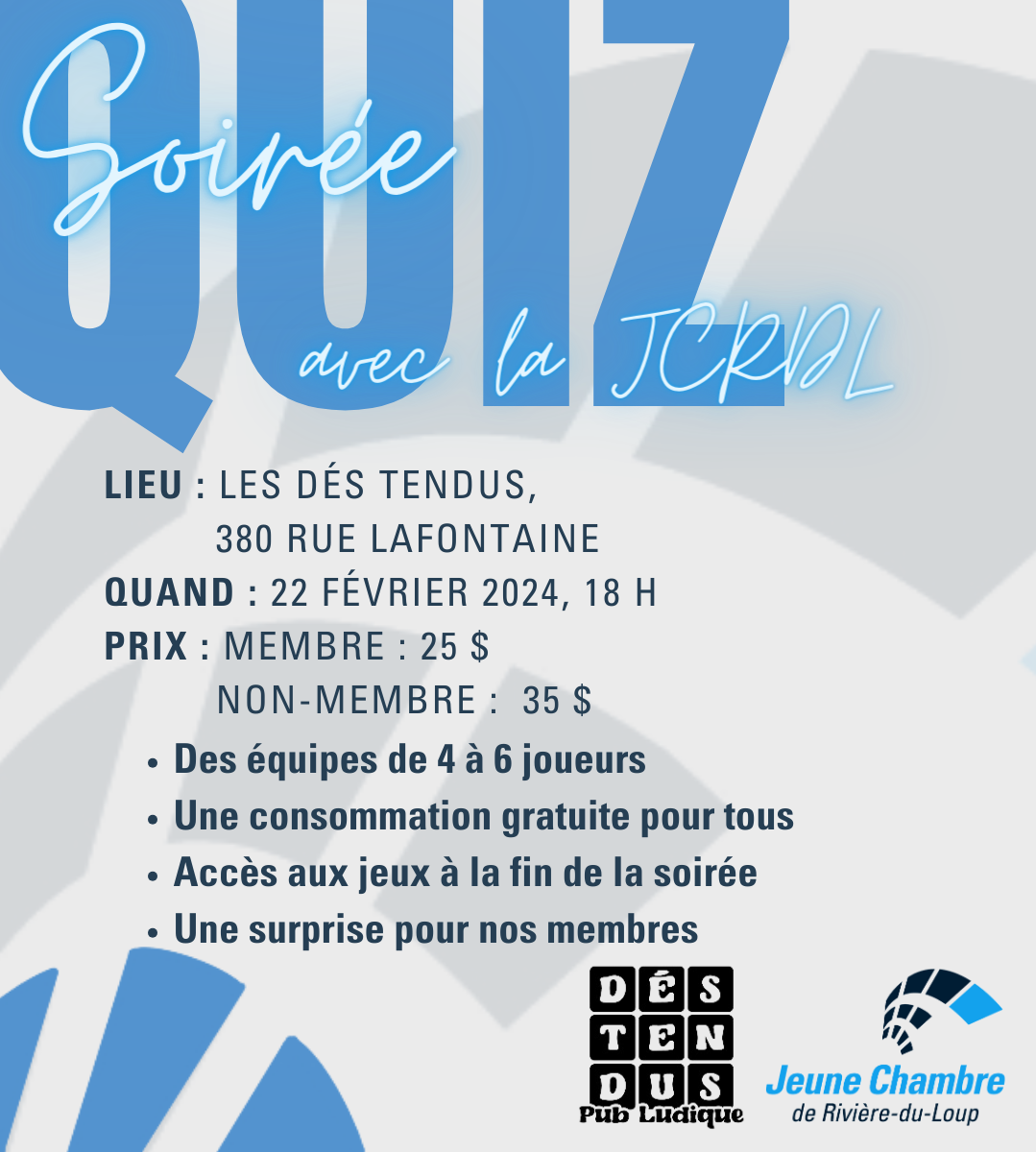 Soirée Quiz au Dés Tendus