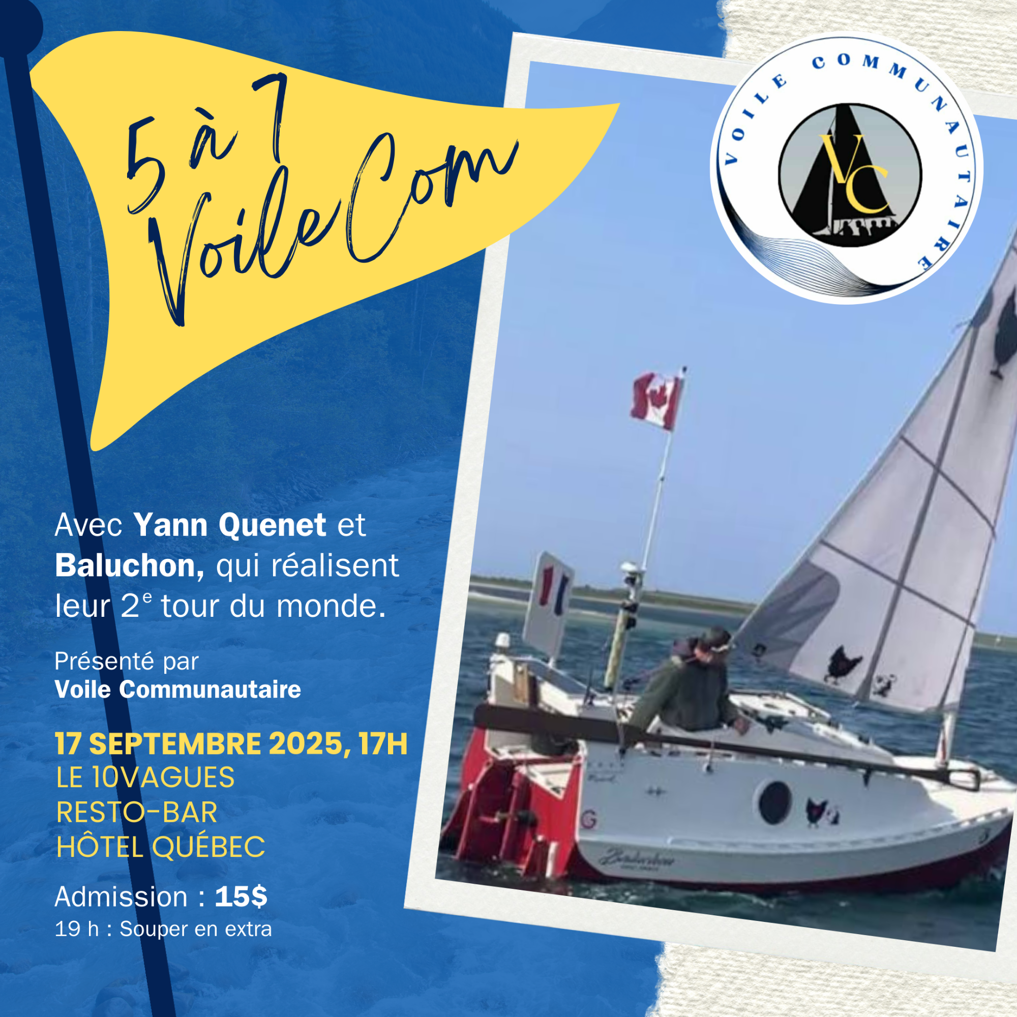 5 à 7 VoileCom Spécial Yann Quenet