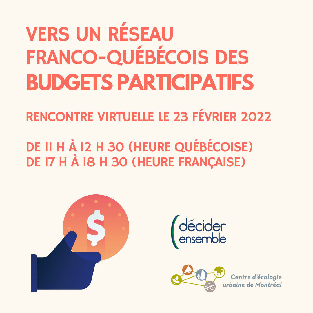 Vers un réseau franco-québécois des budgets participatifs