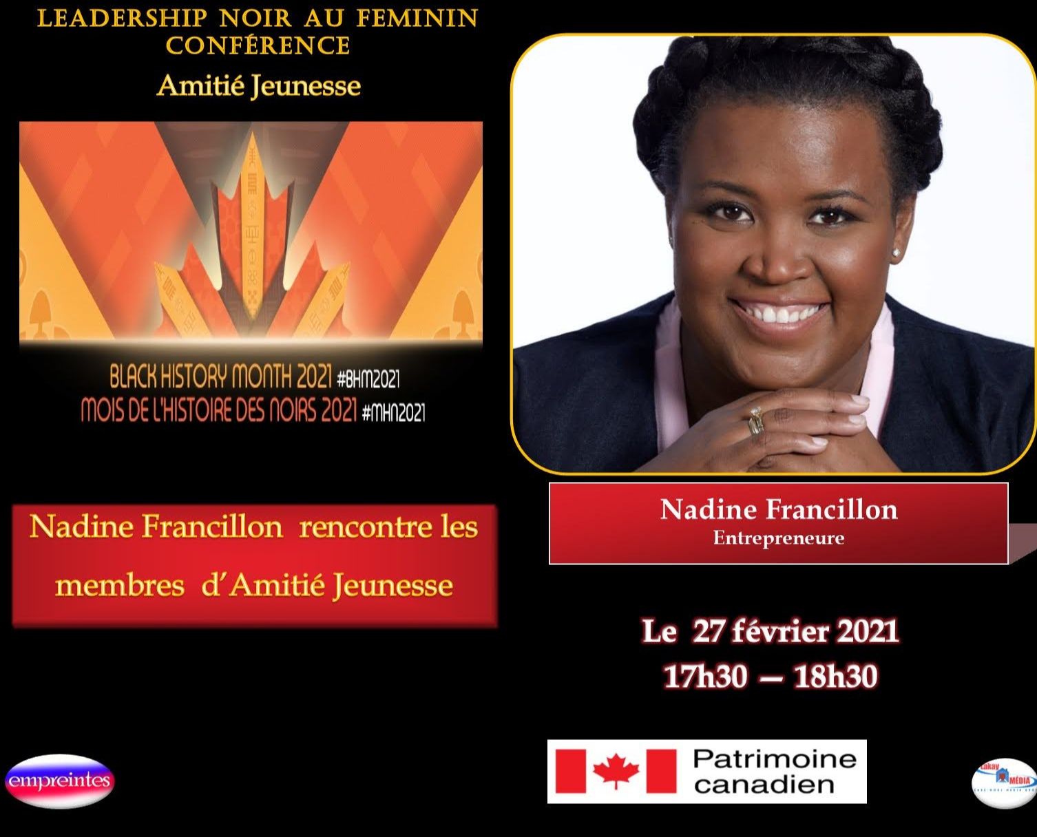 Conférence: Leadership au féminin avec Nadine Francillon