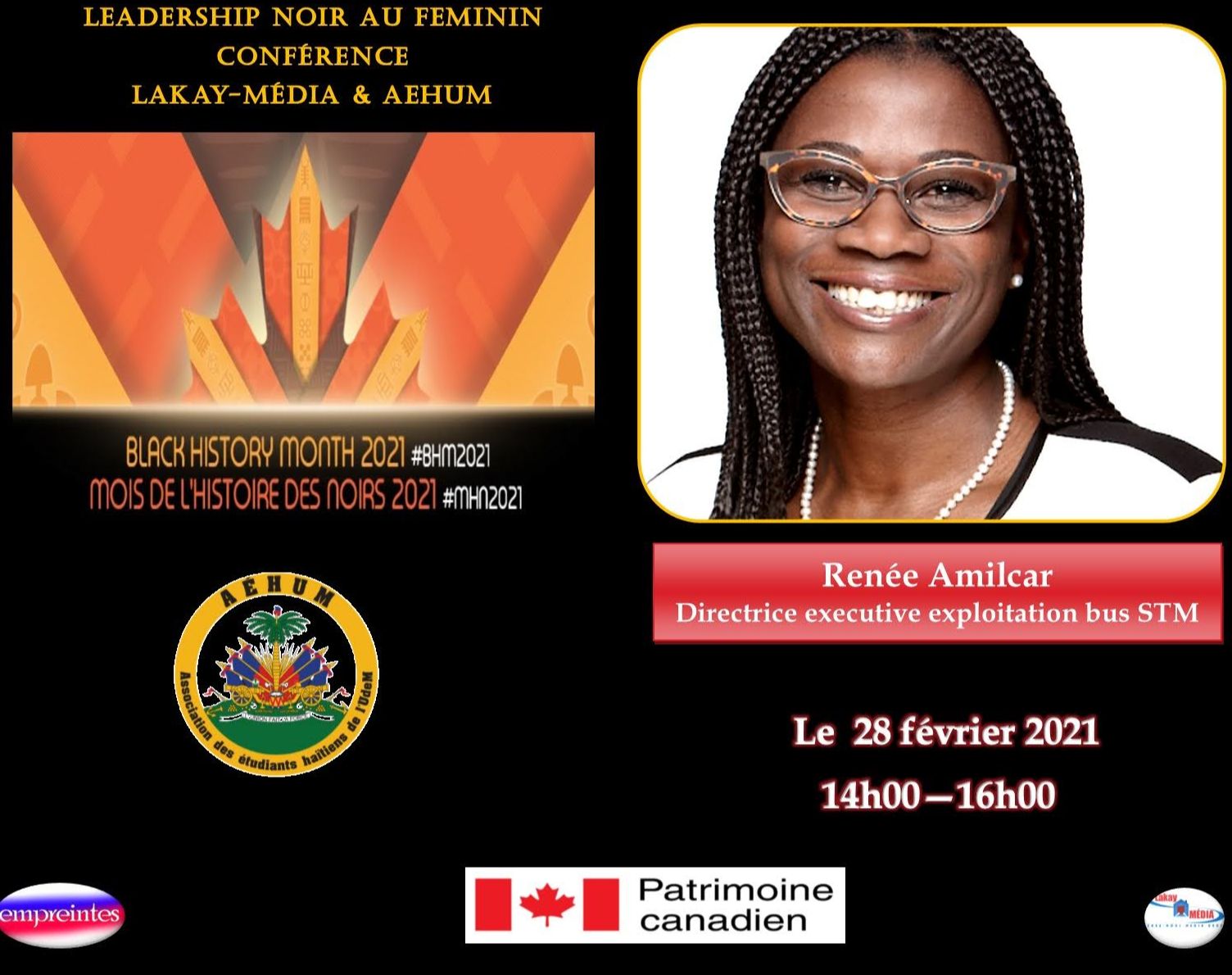 Conférence: Leadership noir au féminin avec  René Amilcar
