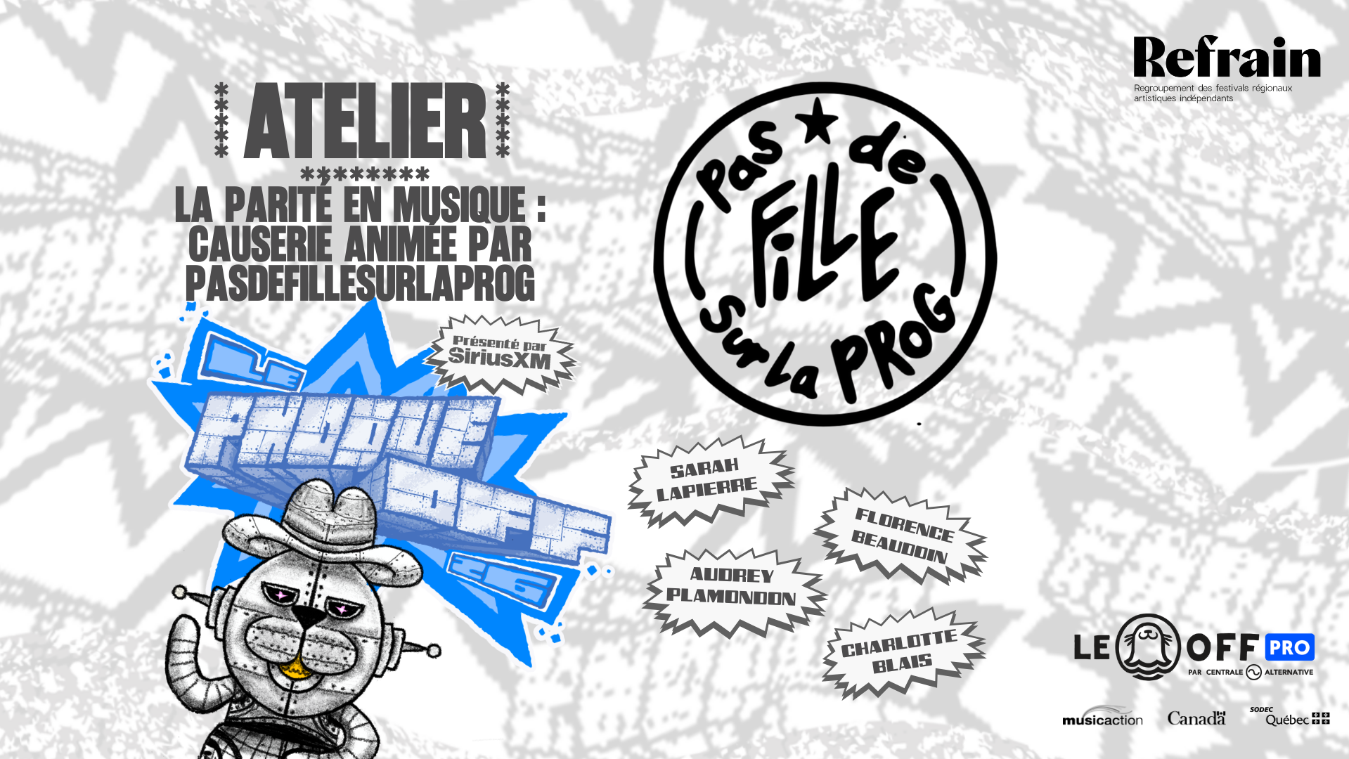 Atelier - La parité en musique : causerie animée par Pasdefillesurlaprog