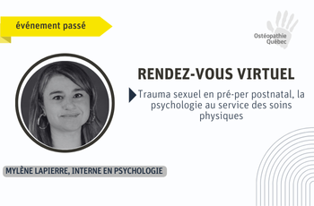 Trauma sexuel en pré-per-postnatal, la psychologie au service des soins physiques