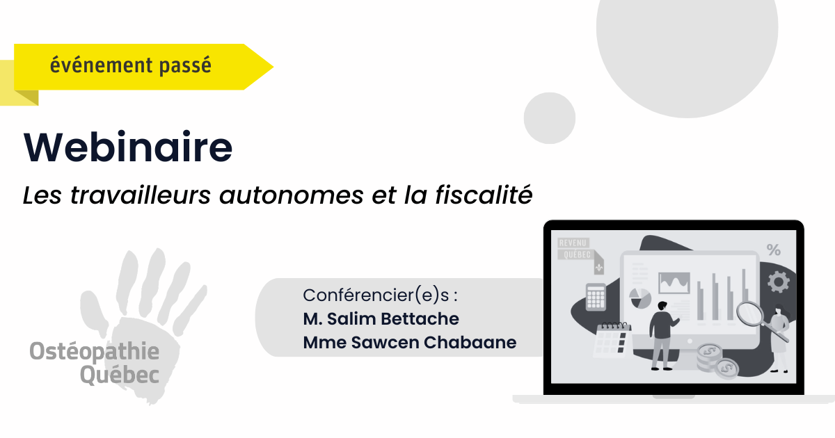 Les travailleurs autonomes et la fiscalité