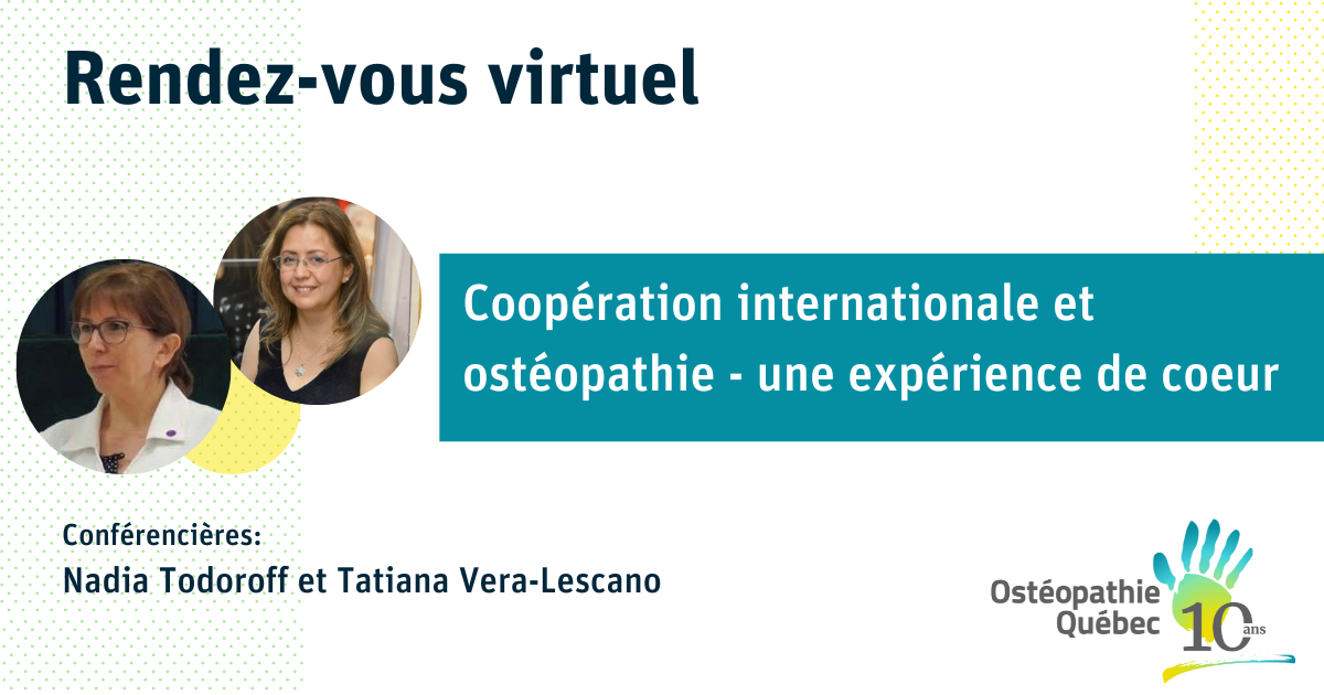 Coopération internationale et ostéopathie - une expérience de coeur