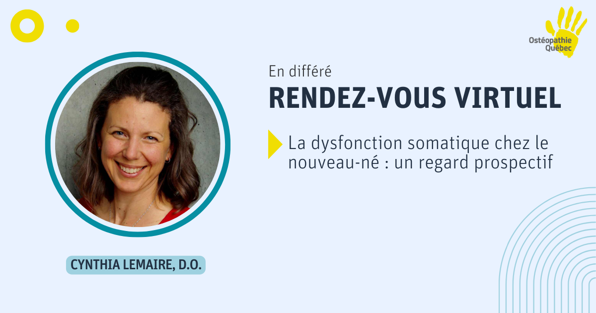 Achat Rendez-vous virtuel | La dysfonction somatique chez le nouveau-né : un regard prospectif