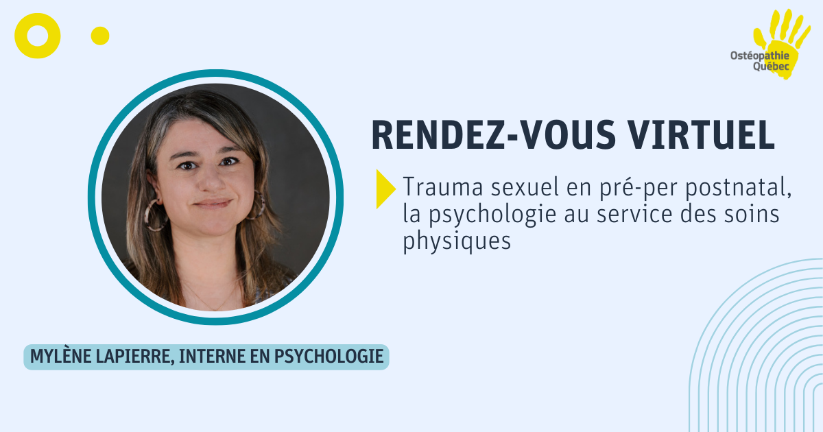 Trauma sexuel en pré-per-postnatal, la psychologie au service des soins physiques