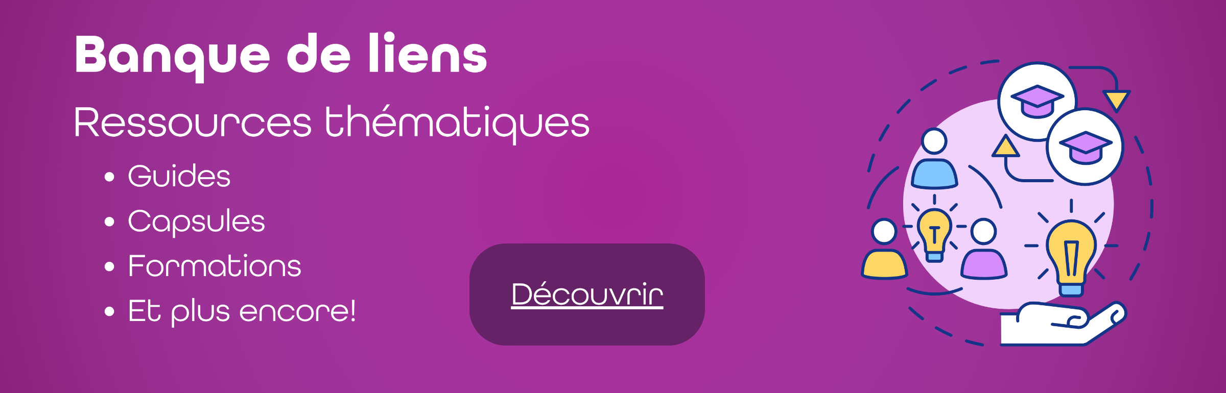 Bandeau banque de liens