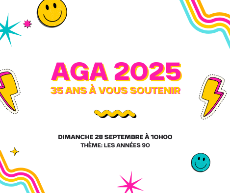 Invitation à l'AGA et festivités du 35e anniversaire