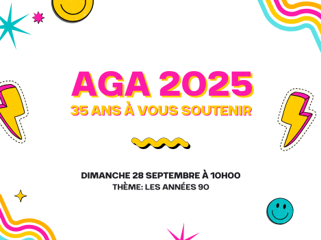 Invitation à l'AGA et festivités du 35e anniversaire