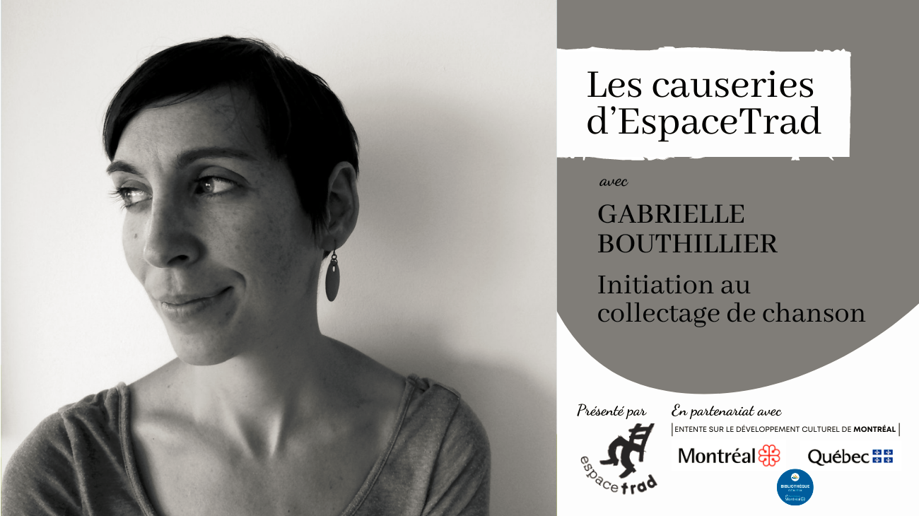 Causerie avec Gabrielle Bouthillier - le dimanche 29 mai à 14h