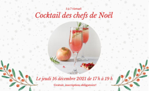 Cocktail des chefs de Noël | 16 décembre