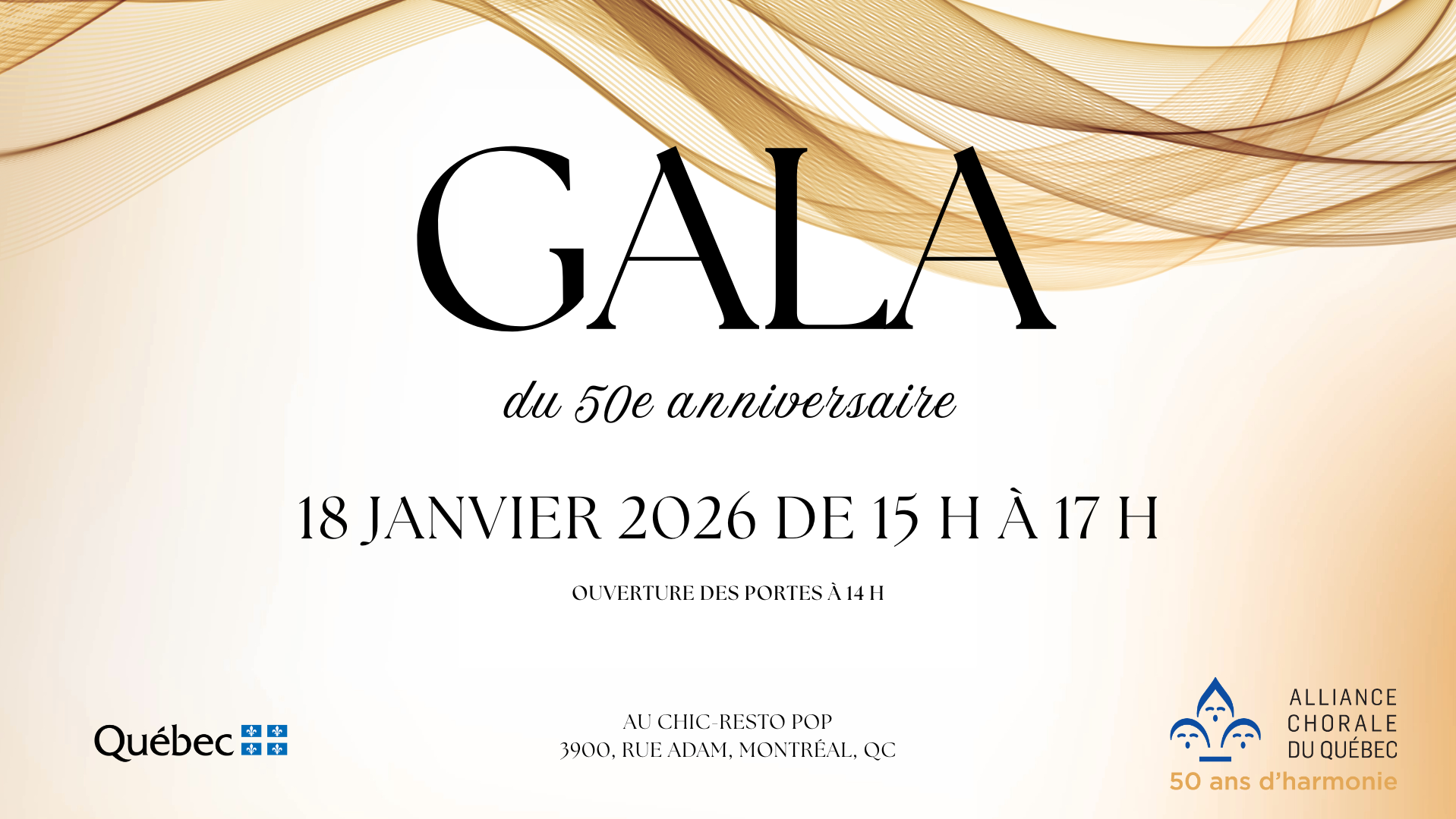 Gala du 50e anniversaire de l'Alliance chorale du Québec