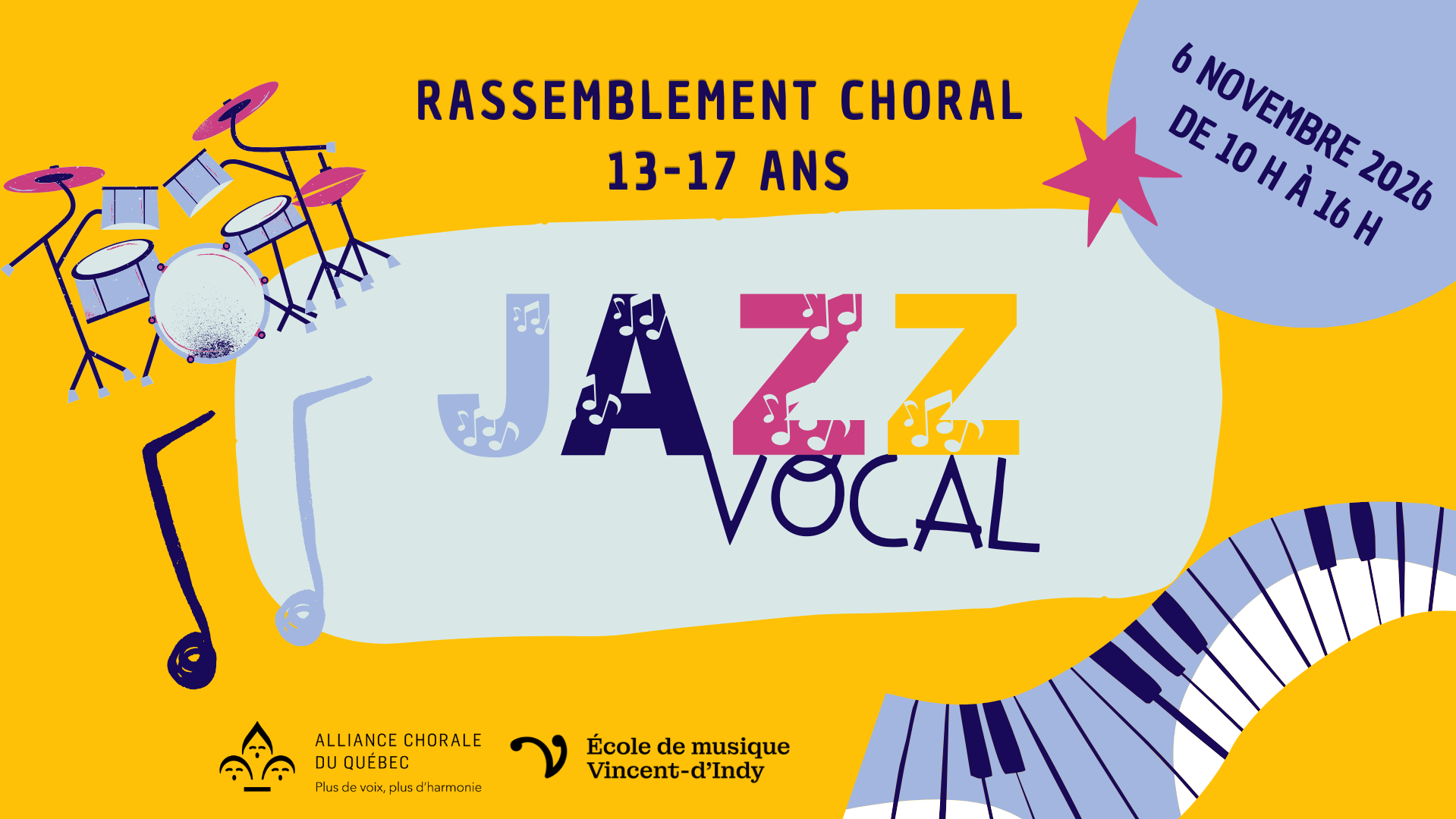 Rassemblement choral 13-17 ans | Jazz vocal