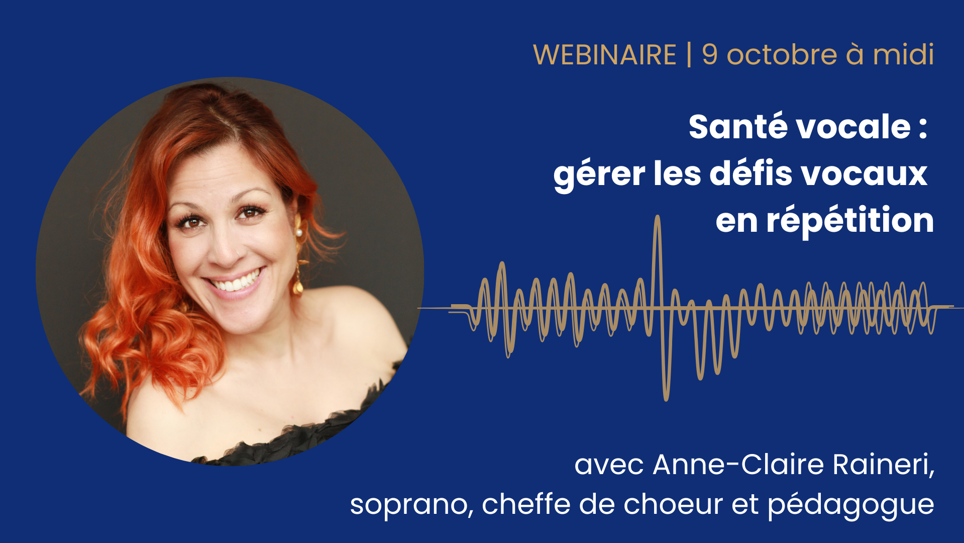 WEBINAIRE | Santé vocale : gérer les défis vocaux en répétition
