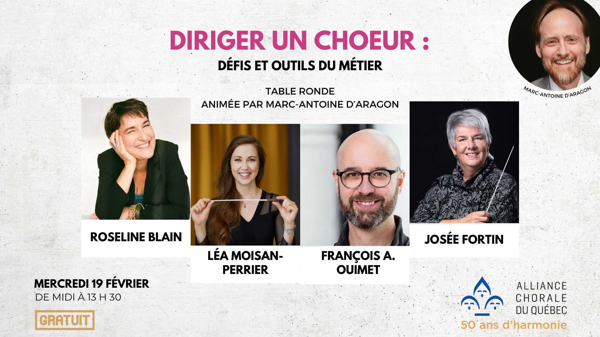 TABLE RONDE | Diriger un choeur : défis et outils du métier