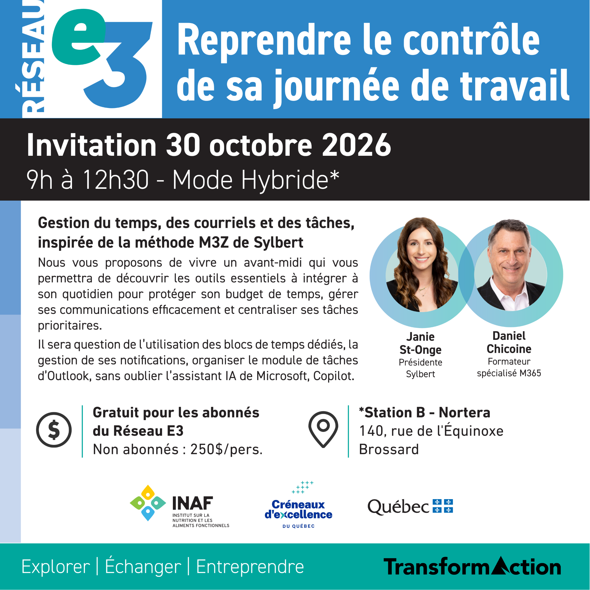 TransformAction - E3 - 30 octobre 2026 - Présentiel - hybride