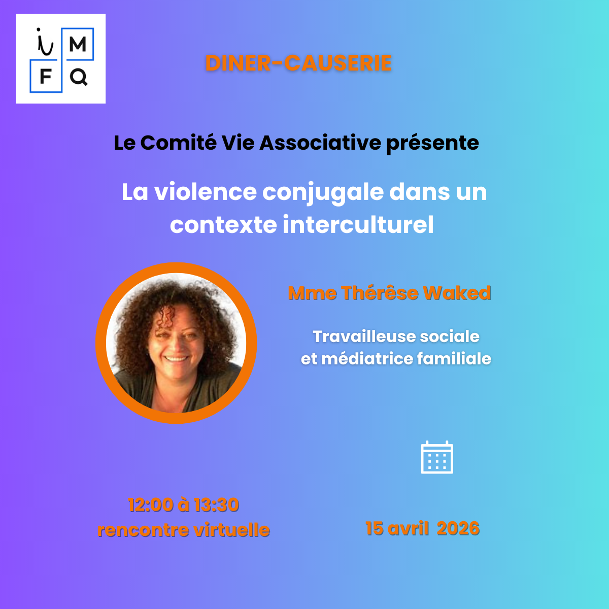 Diner-causerie - Violence conjugale en contexte interculturel