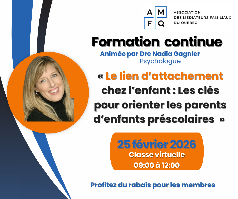 H26 - Le lien d’attachement chez l’enfant : Les clés pour orienter les parents d’enfants préscolaires