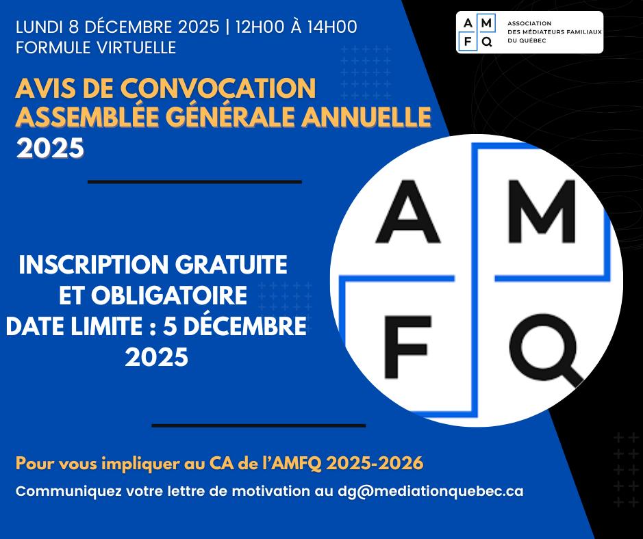Assemblée générale annuelle AMFQ 2025
