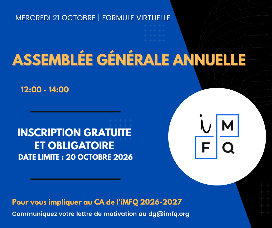 A26 - Assemblée générale annuelle iMFQ 2026