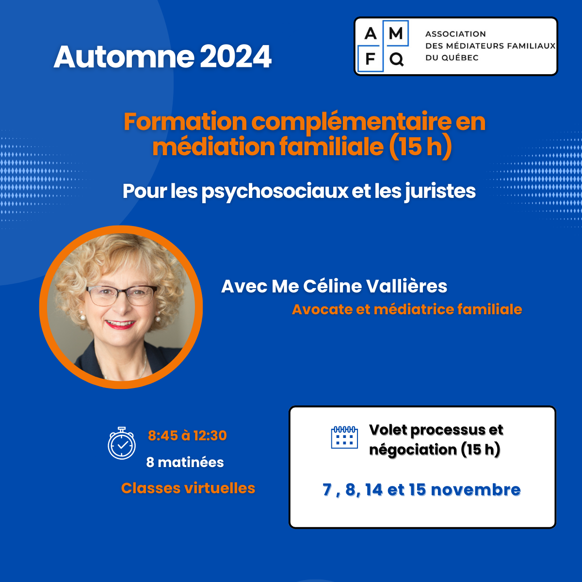 Formation complémentaire (15h) : Processus et négociation pour psychosociaux et juristes