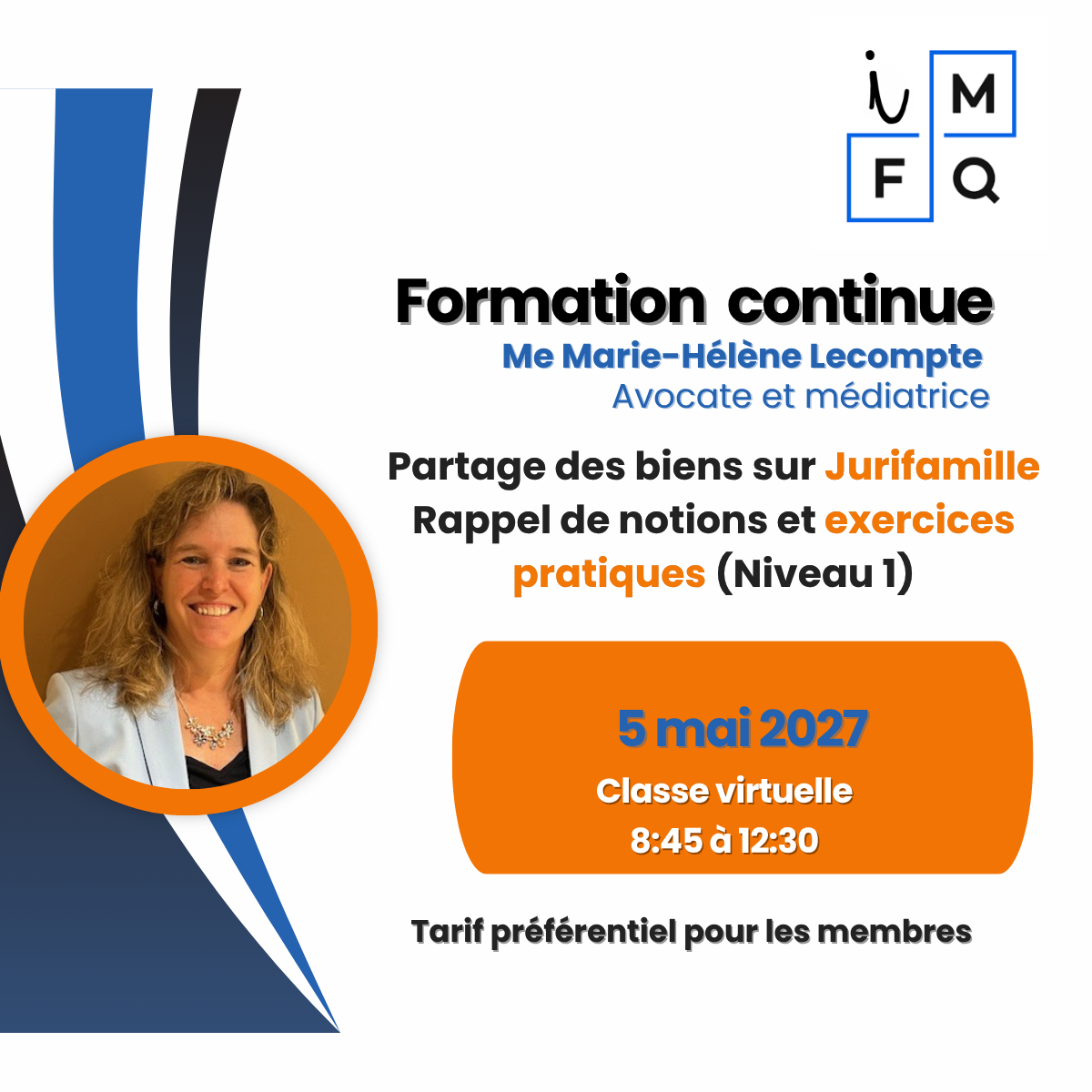 H27 - Partage des biens sur Jurifamille - Rappel de notions et exercices pratiques (Niveau 1)
