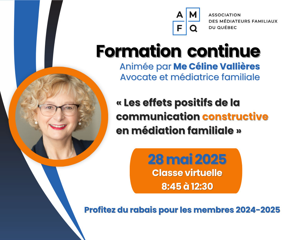 Formation continue : Les effets positifs de la communication constructive en médiation familiale