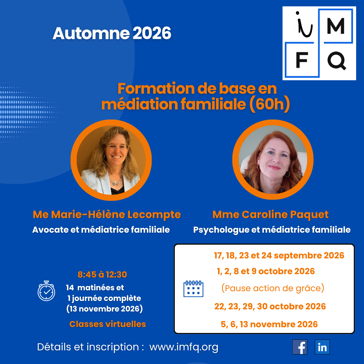 A26 - Formation de base en médiation familiale - 60h