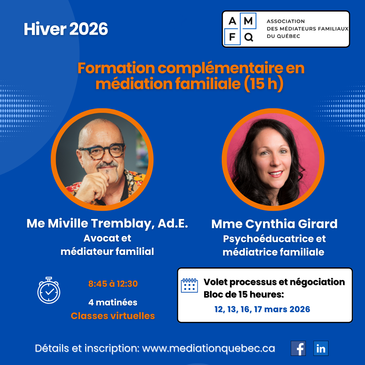 H26 -  formation complémentaire - Processus et négociation - 15h