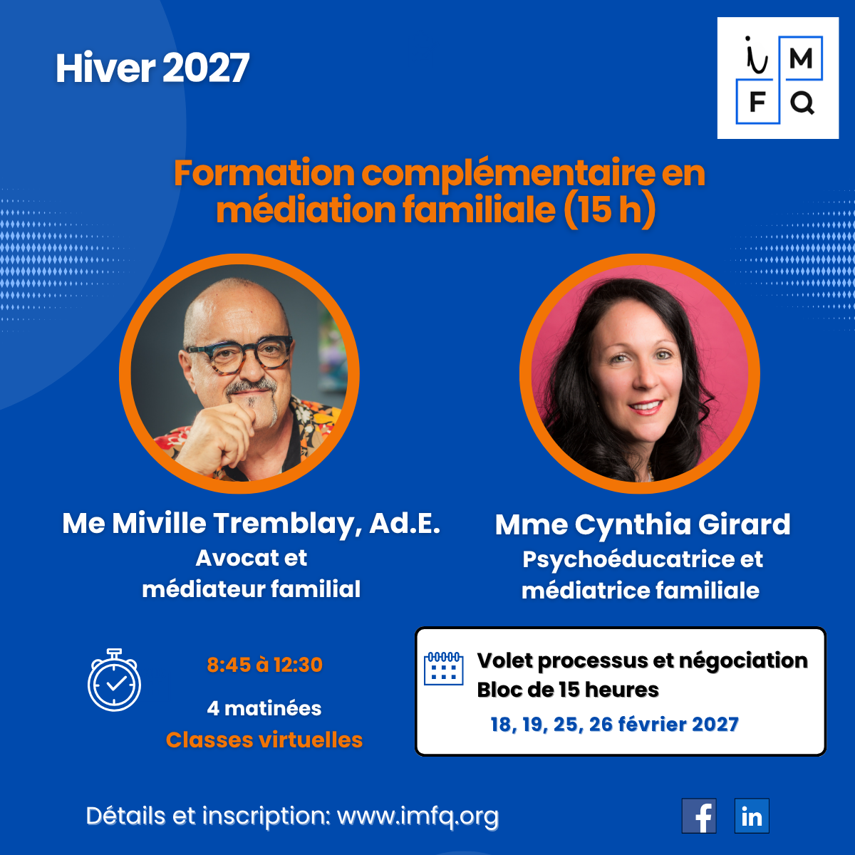 H27 -  formation complémentaire - Processus et négociation - 15h