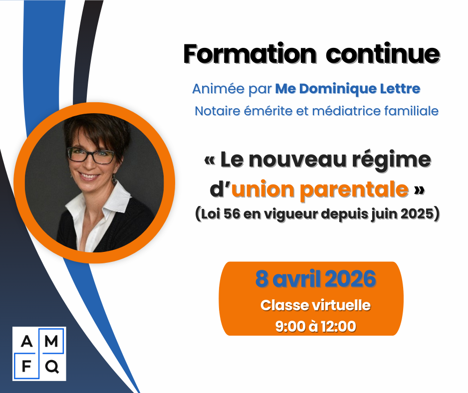 H26 - Le nouveau régime d'union parentale