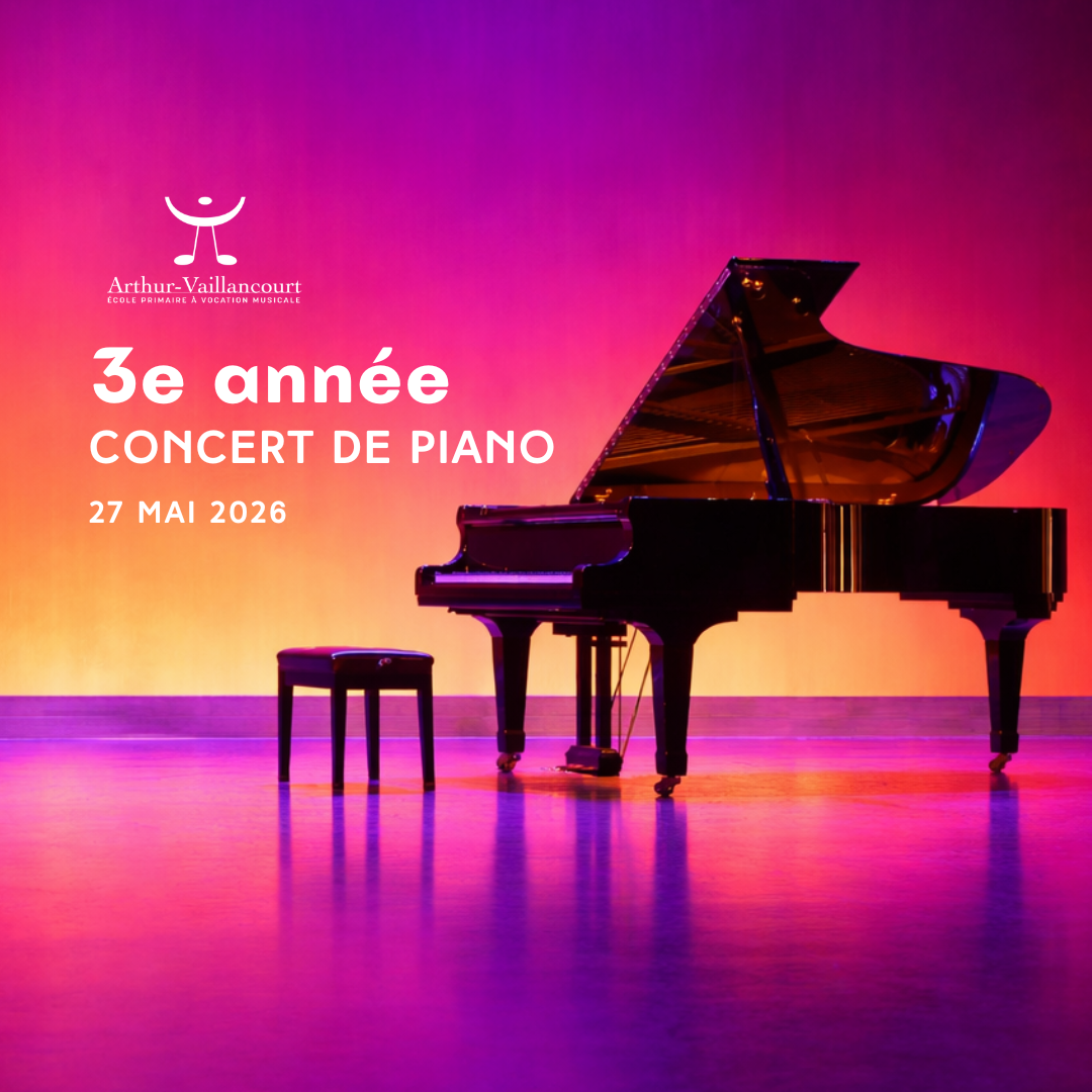 Concert de Piano 2026 - 3e ANNÉE