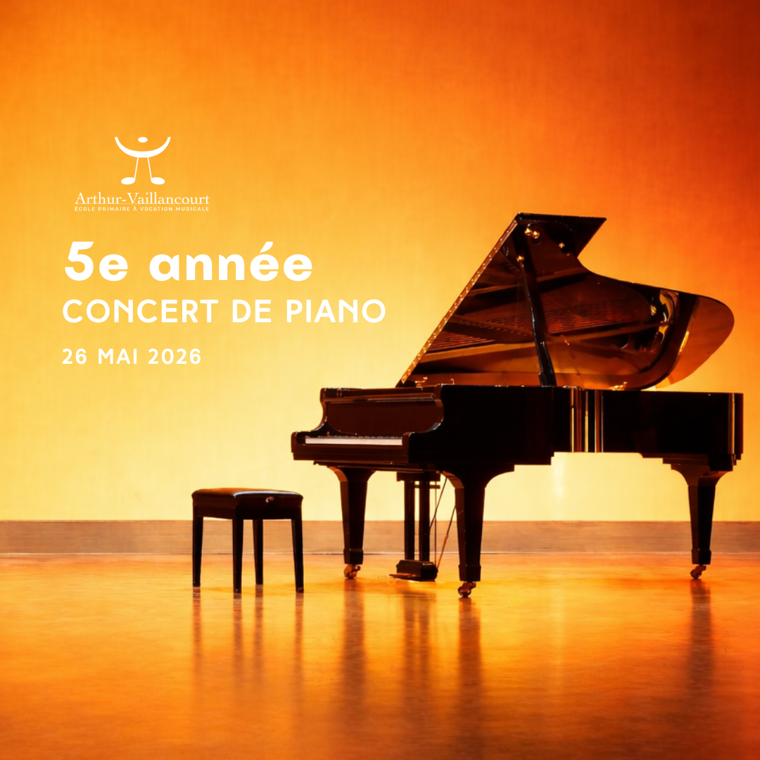 Concert de Piano 2026 - 5e ANNÉE