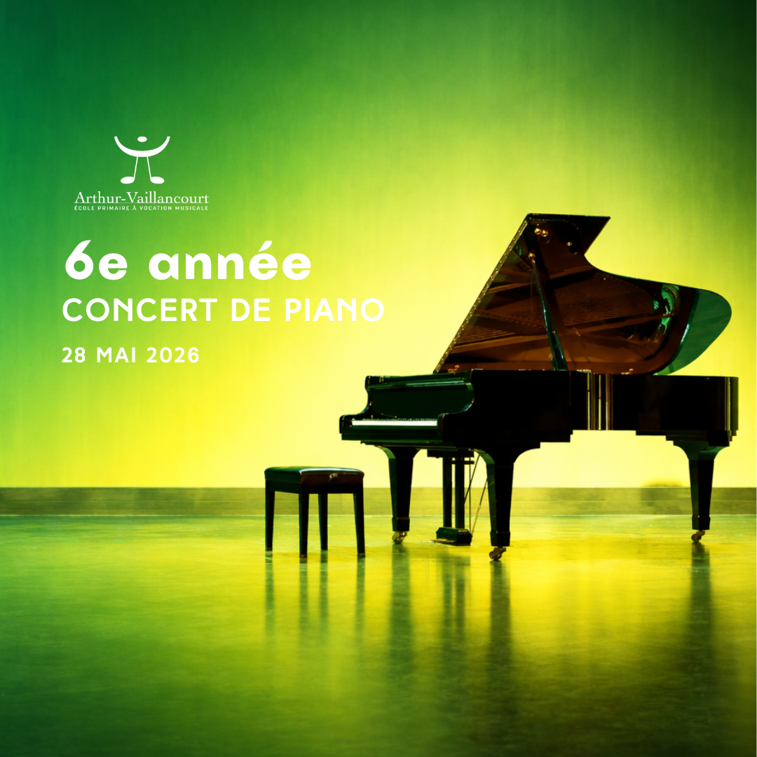 Concert de Piano 2026 - 6e ANNÉE